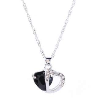 Double Heart Pendant Necklace