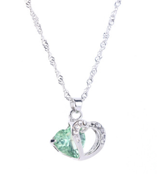 Double Heart Pendant Necklace
